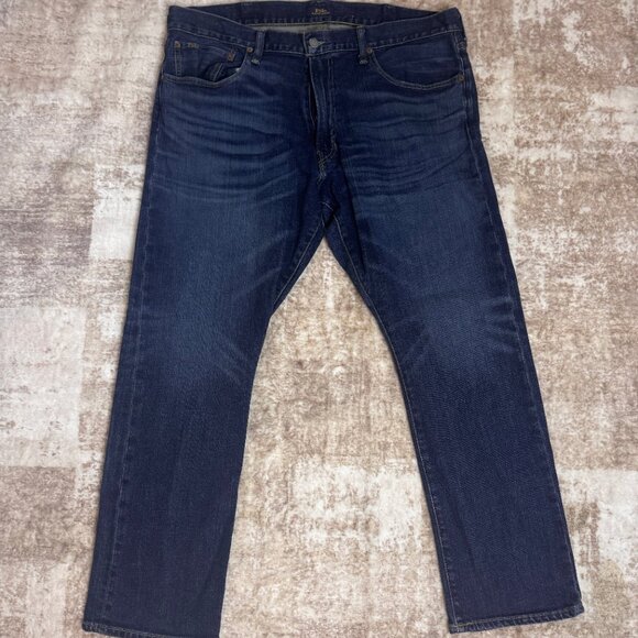 Polo Ralph Lauren Varrick Slim Classic Blue Stretch Denim Jeans, 38x30 - Picture 2 of 8